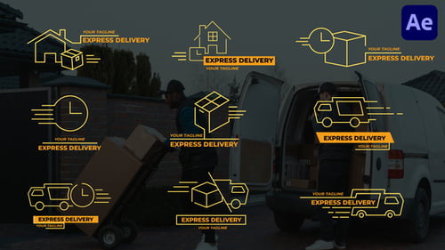 Express Delivery Animated Lower Thirds and Title Overlays