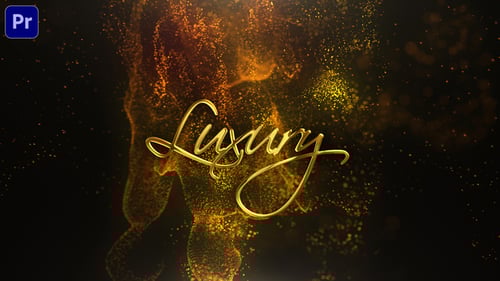 Elegant Particle Flow Logo and Text Reveal Animation