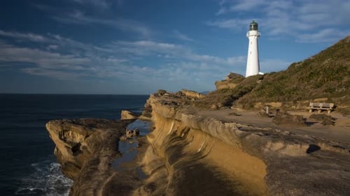 New Zealand Castlepoint lighthouse