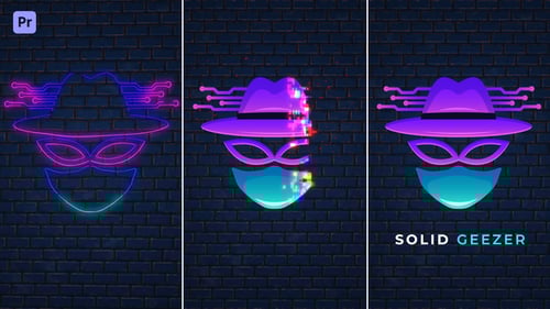 Neon Magic Particle Logo Reveal