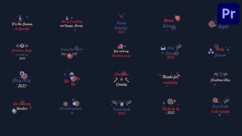 Christmas Design Titles for Premiere Pro