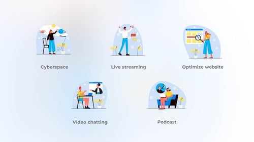 Optimize website - Flat concept