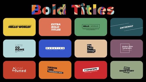 Bold Titles 2.0 | MOGRT