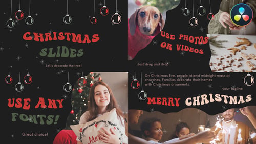 Christmas Greeting Scenes for DaVinci Resolve