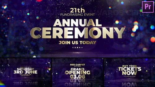 Elegant Gold Awards Ceremony Title Sequence