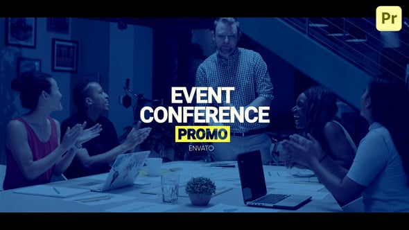 Dynamic Corporate Event Conference Promo with Modern Geometric Design ...