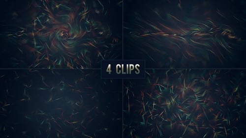 Dunkle, lebendige Hintergründe - 4 Clips - HD