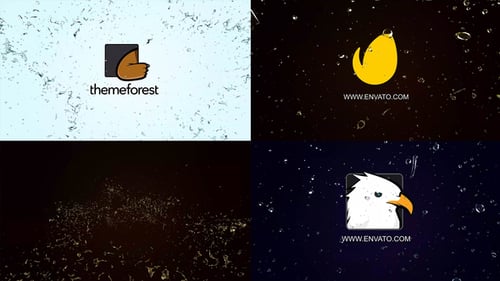 Dynamic Water Splash Logo Reveal