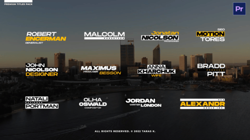 Minimal Lower Thirds \ Premiere Pro