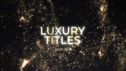 Elegant Gold Particle Titles for Awards Ceremony