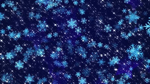 Magic Blue Snowflakes