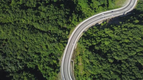 a Highway in the Mountains