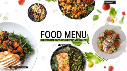 Modern Restaurant Food Menu Promo
