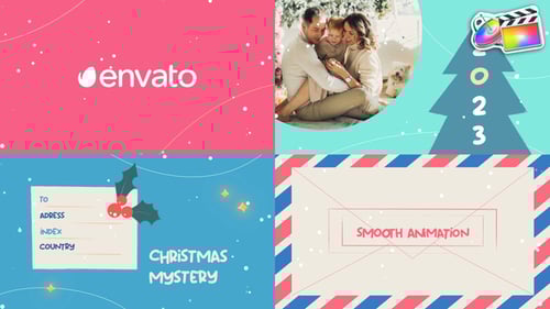 Christmas And New Year Greeting Cards | FCPX
