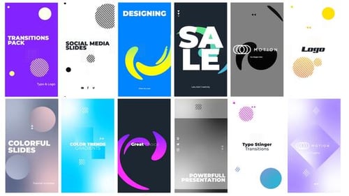 Vertical Stinger Transitions Pack