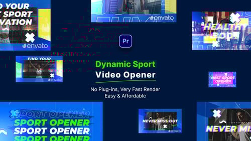 Dynamic Sport Slideshow | MOGRT