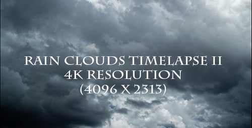 Time Lapse de nube de lluvia II - Resolución 4K