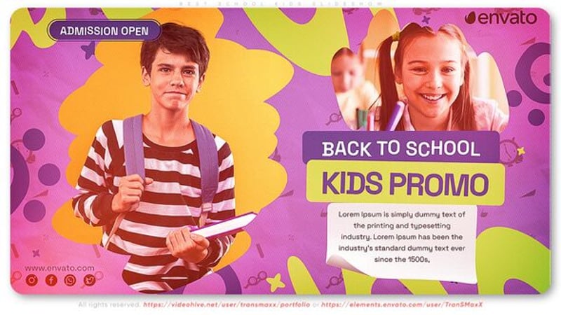 Welcome Back to School Intro, Openers ft. 3d & announcements - Envato