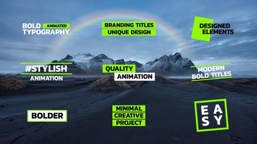 Bold Titles | After Effects
