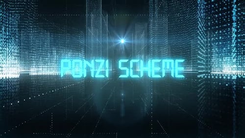 Skyscrapers Digital City Tech Word Ponzi Scheme