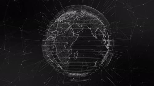 Animación digital de partículas terrestres. Vd 48