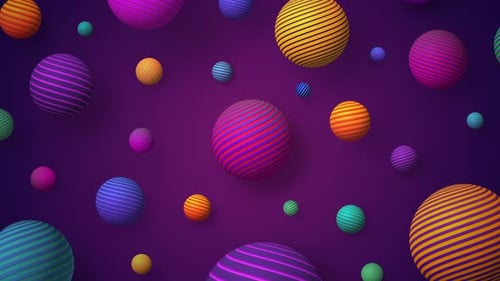 Colored Spheres Background
