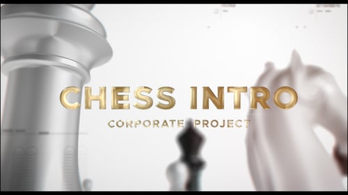 Corporate Chess Strategy Opener with Dynamic 3D Pieces