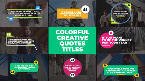 Quotes Titles - Colorful V2