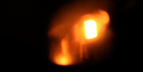 Abstract Light Elements with Blurred Motion on Black