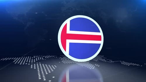 Iceland Flag Transition
