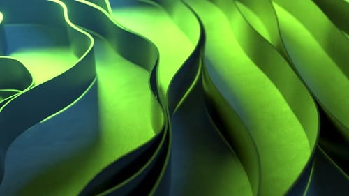 Dynamic Animation of Abstract Stripes Interacting with Each Other