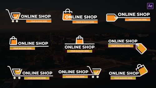Minimal Online Shop Lower Thirds Titles
