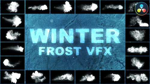 Efectos visuales de Winter Frost para DaVinci Resolve