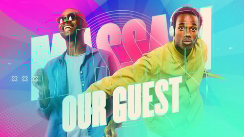 Dynamic Neon Glitch Music Festival Promo Opener