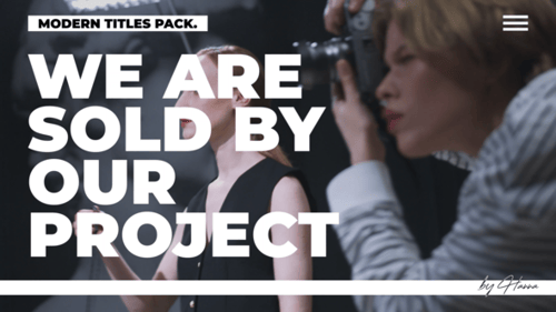 Modern Dynamic Typography Text Animation Title Pack