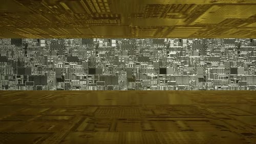 Gold and Black Metal. Hi Tech Texture 10