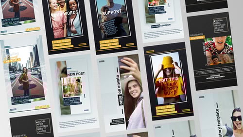 Modern Animated Social Media Stories Template