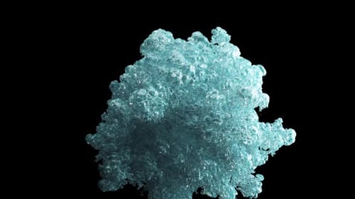 Dynamic Fluid Aqua Burst Reveal Transition Element