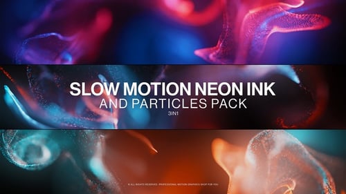 Abstract Fluid Neon Particle Stream Backgrounds Pack