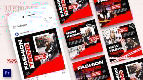 Urban Fashion Instagram Post For Premiere Pro