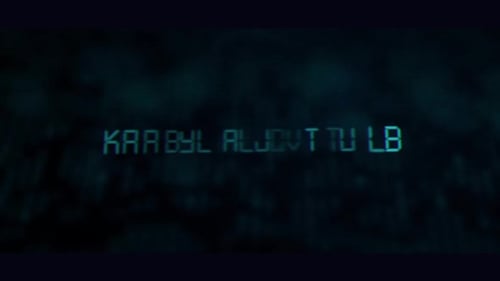 Digital Glitch Text Reveal Future Technology Title