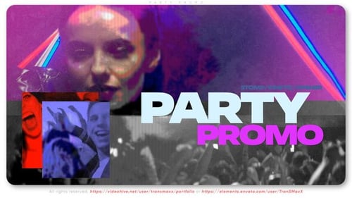 Dynamic Event Promo with Glitch Transitions and Bold Typography