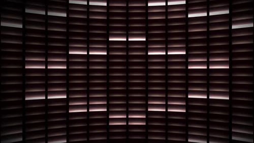 Animated Geometric Light Pattern on Digital Wall