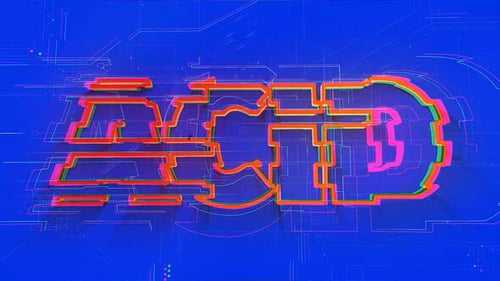 Dynamic Glitch Logo Reveal with Abstract Digital Effects