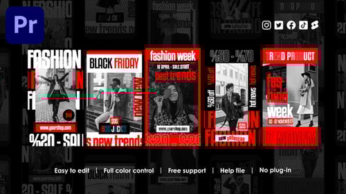 Animated Fashion Instagram Stories with Dynamic Typography