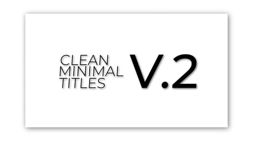 Minimal Titles 1,0 | MOGRT