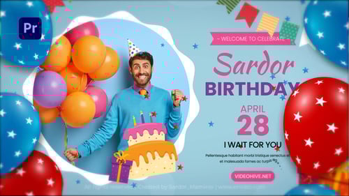 Happy Birthday Intro || Happy Birthday Invitation MOGRT