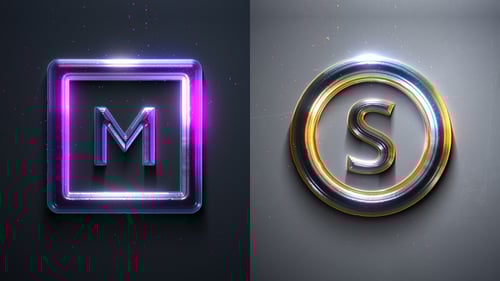 Glowing Fluid Logo Reveal with Shine Effects