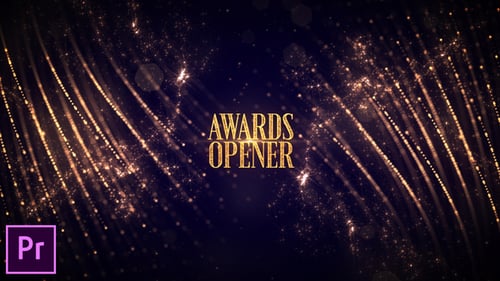 Apertura de premios - Premiere Pro