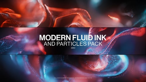 Colorful Fluid Particles Flow Abstract Background